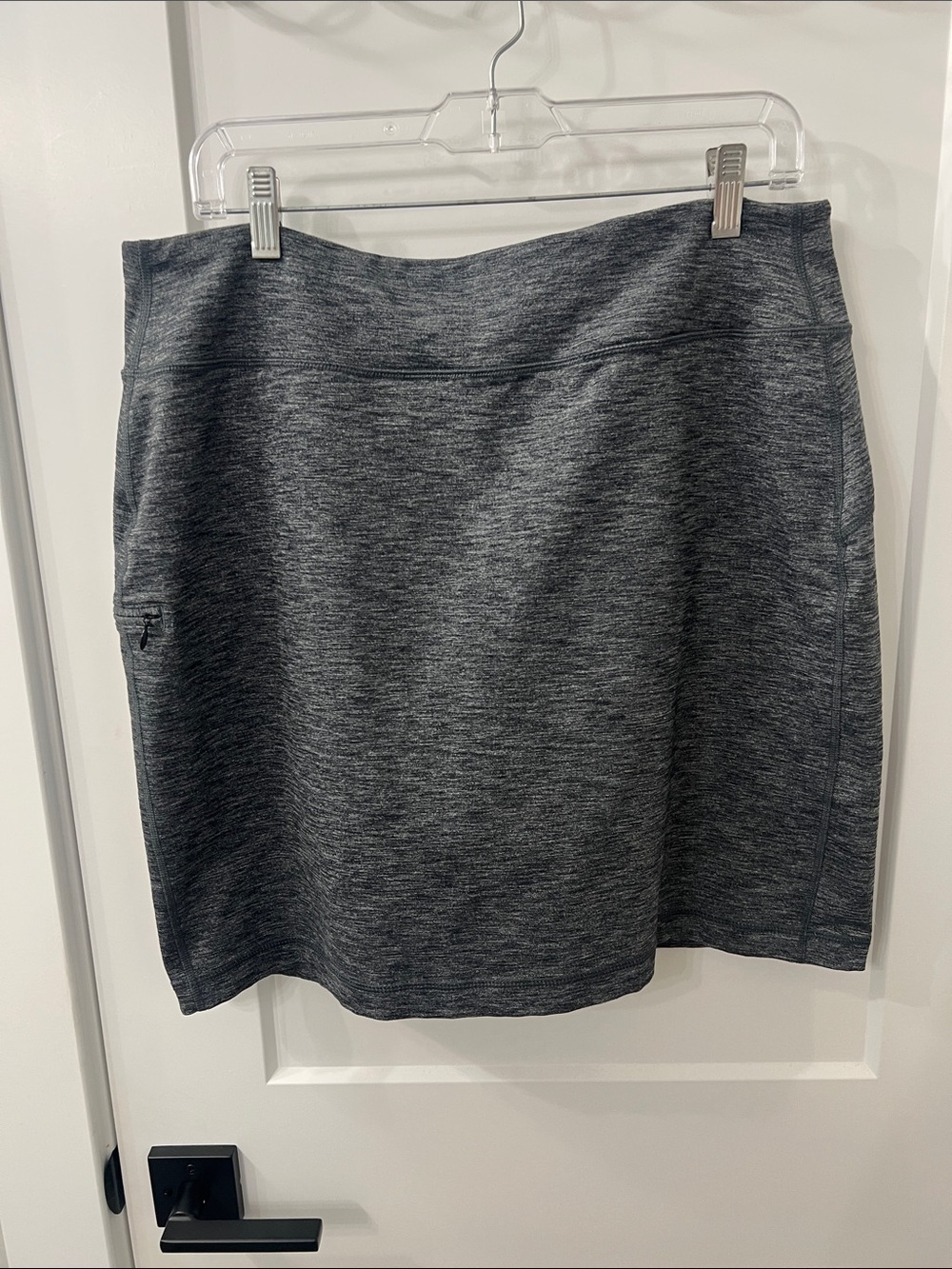 Duluth Trading Co Heathered Charcoal Active Skort